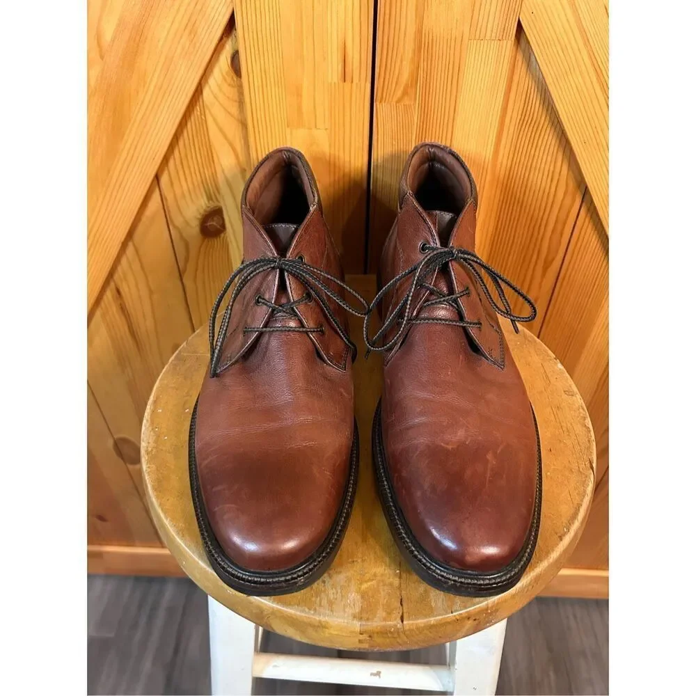 Johnson & Murphy J&M Est 1850 Men's Size 10M Brown Leather Chukka Boot